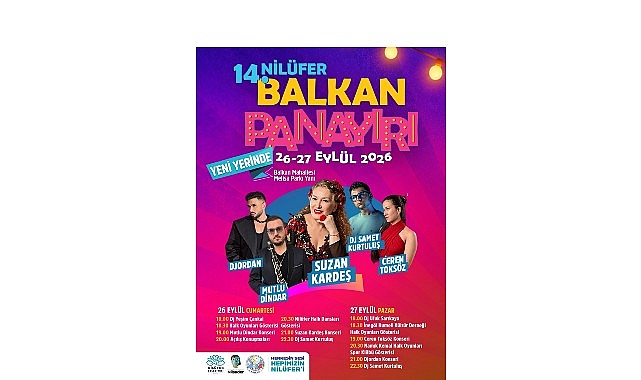 14. Nilüfer Balkan Panayırı yeni yerinde 26-27 Eylül'de