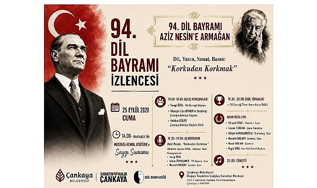 94. Dil Bayramı Aziz Nesin'e Armağan Ediliyor