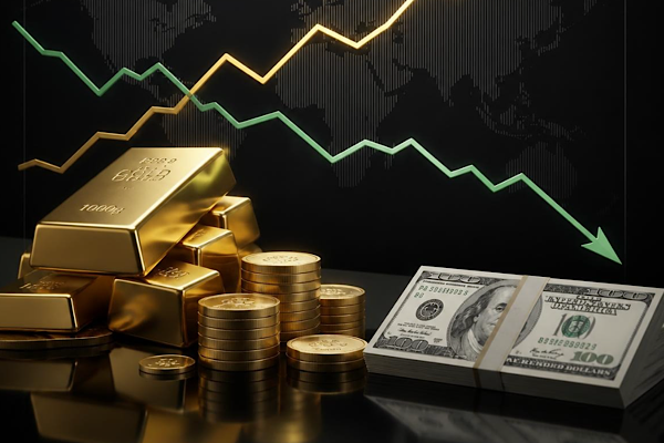 Altın yükseldi, dolar geriledi