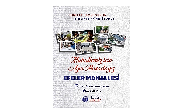 Didim Belediyesi, “Mahallemiz İçin Aynı Masadayız" Buluşmalarıyla Mahalle Sakinleriyle Bir Araya Geliyor