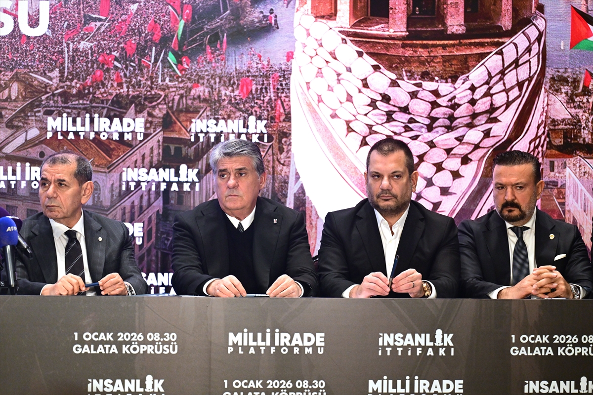 Galata Köprüsü'nde 1 Ocak'ta düzenlenecek Filistin eylemi için ortak çağrı