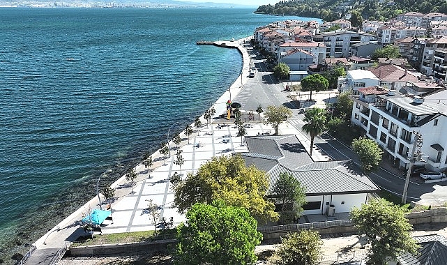 Gölcük Ulaşlı sahili yeni görünümüne kavuştu