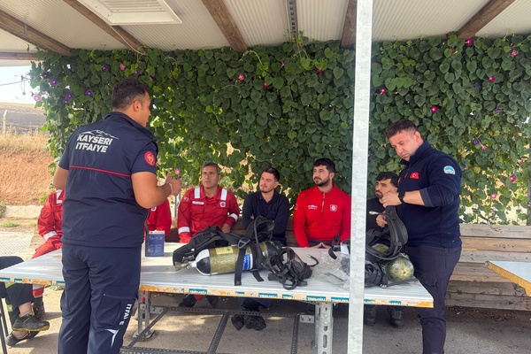 Kayseri İtfaiyesi, TPAO personeline 15 gün eğitim verdi