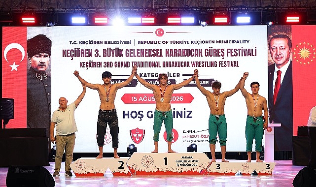 Keçiören'de Karakucak Güreşi coşkusu yaşandı, pehlivanlar ödüllerine kavuştu