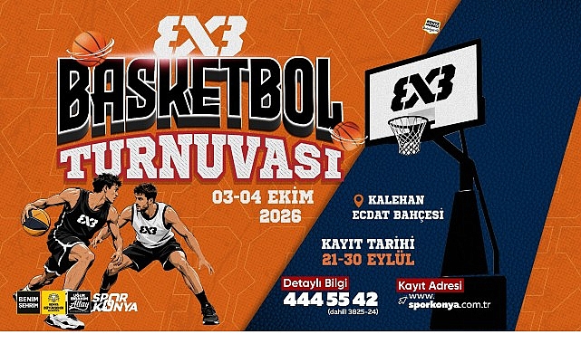 Konya'da 3X3 Basketbol Heyecanı Başlıyor