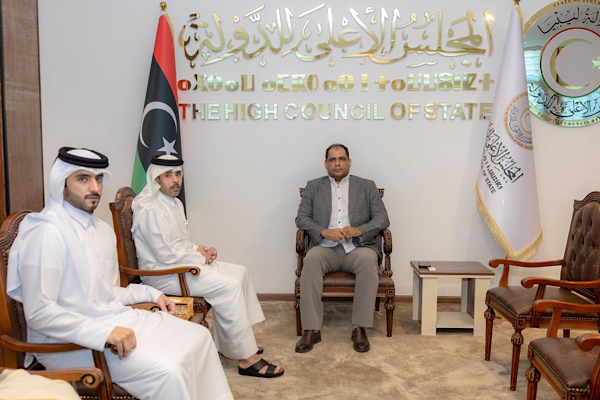 Libya Yüksek Devlet Konseyi Birinci Başkan Yardımcısı Katar Büyükelçisi ile görüştü Libya Yüksek Devlet Konseyi Birinci Başkan Yardımcısı Katar Büyükelçisi ile görüştü