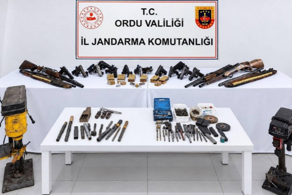 Ordu'da çok sayıda mühimmat ele geçirildi