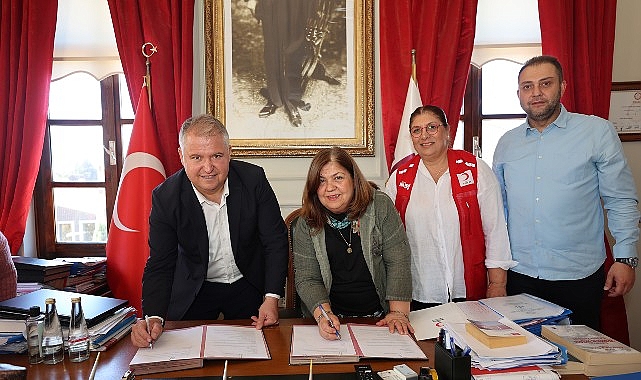 Urla Belediyesi ve Türk Kızılayı Urla Şubesi'nden sosyal dayanışmayı güçlendirecek iş birliği