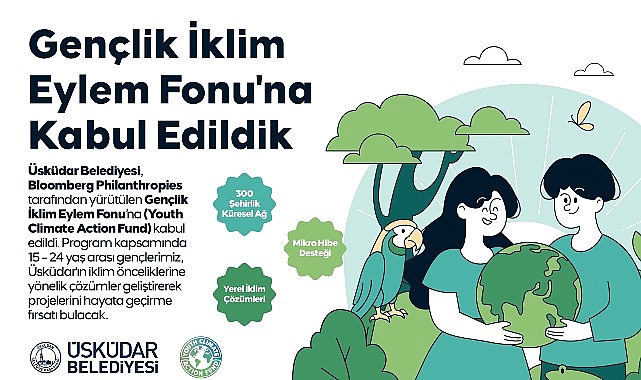 Üsküdar Belediyesi, Bloomberg Philanthropies Gençlik İklim Eylem Fonu'na Kabul Edildi