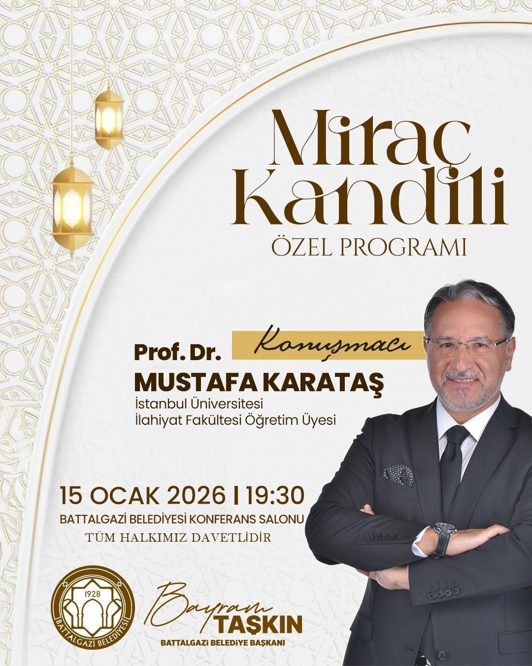 Battalgazi’de Miraç Kandili özel programı
Battalgazi’de Miraç Kandili özel programı