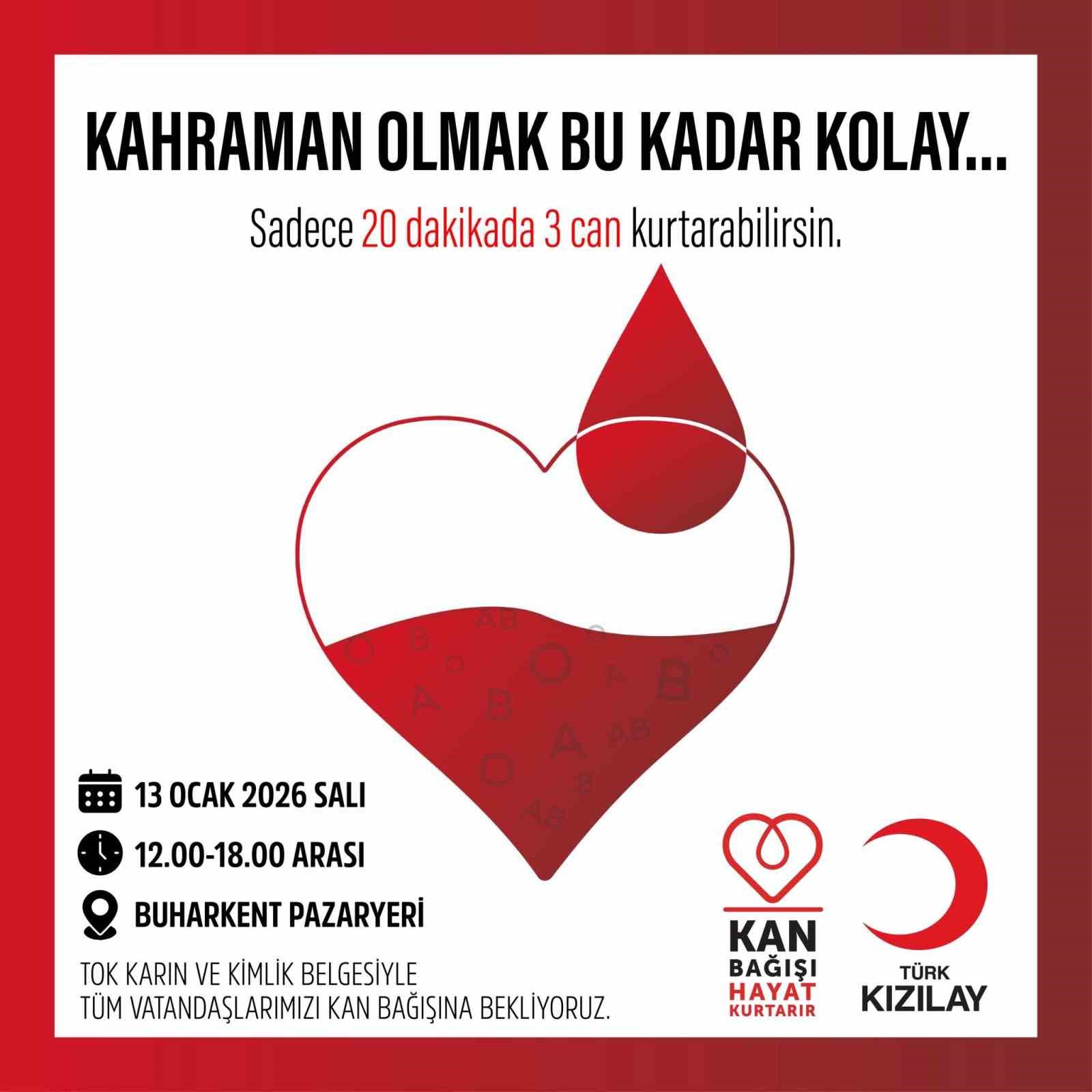 Buharkent’te kan bağışı seferberliği
Buharkent’te kan bağışı seferberliği