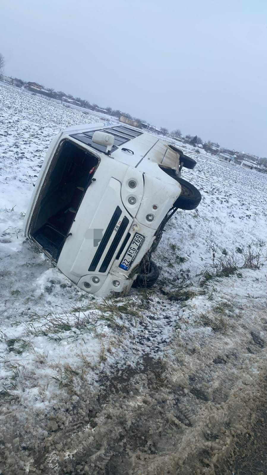 Edirne’de minibüs kazası: 1 yaralı
