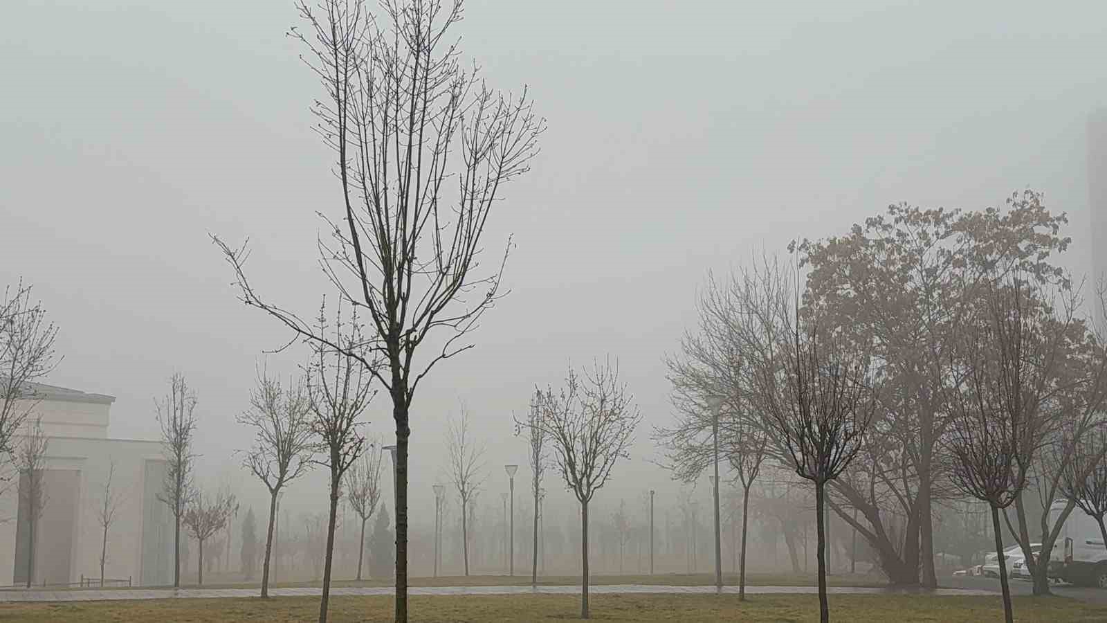 Gaziantep’te etkili olan sis görüş mesafesini düşürdü
