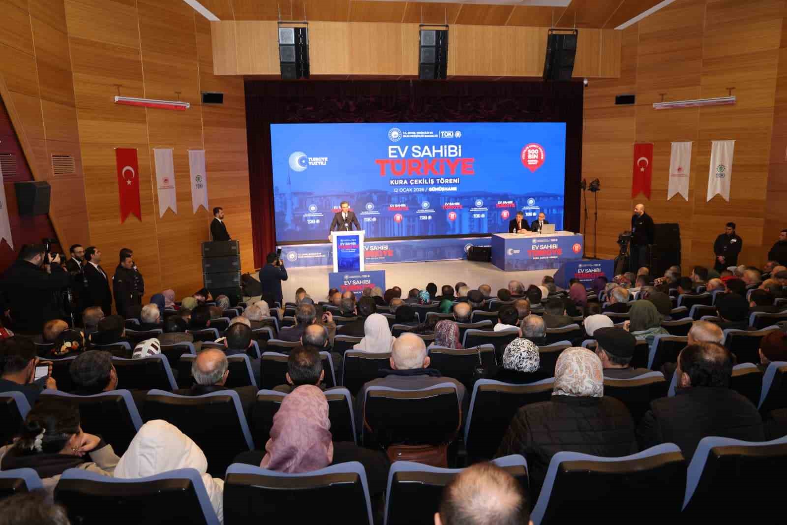 Gümüşhane’de TOKİ kura çekimiyle 940 konutun hak sahipleri belirlendi
