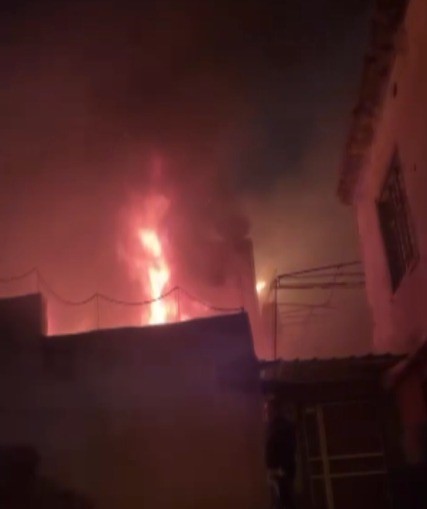 Kahramanmaraş’ta metruk evde yangın
