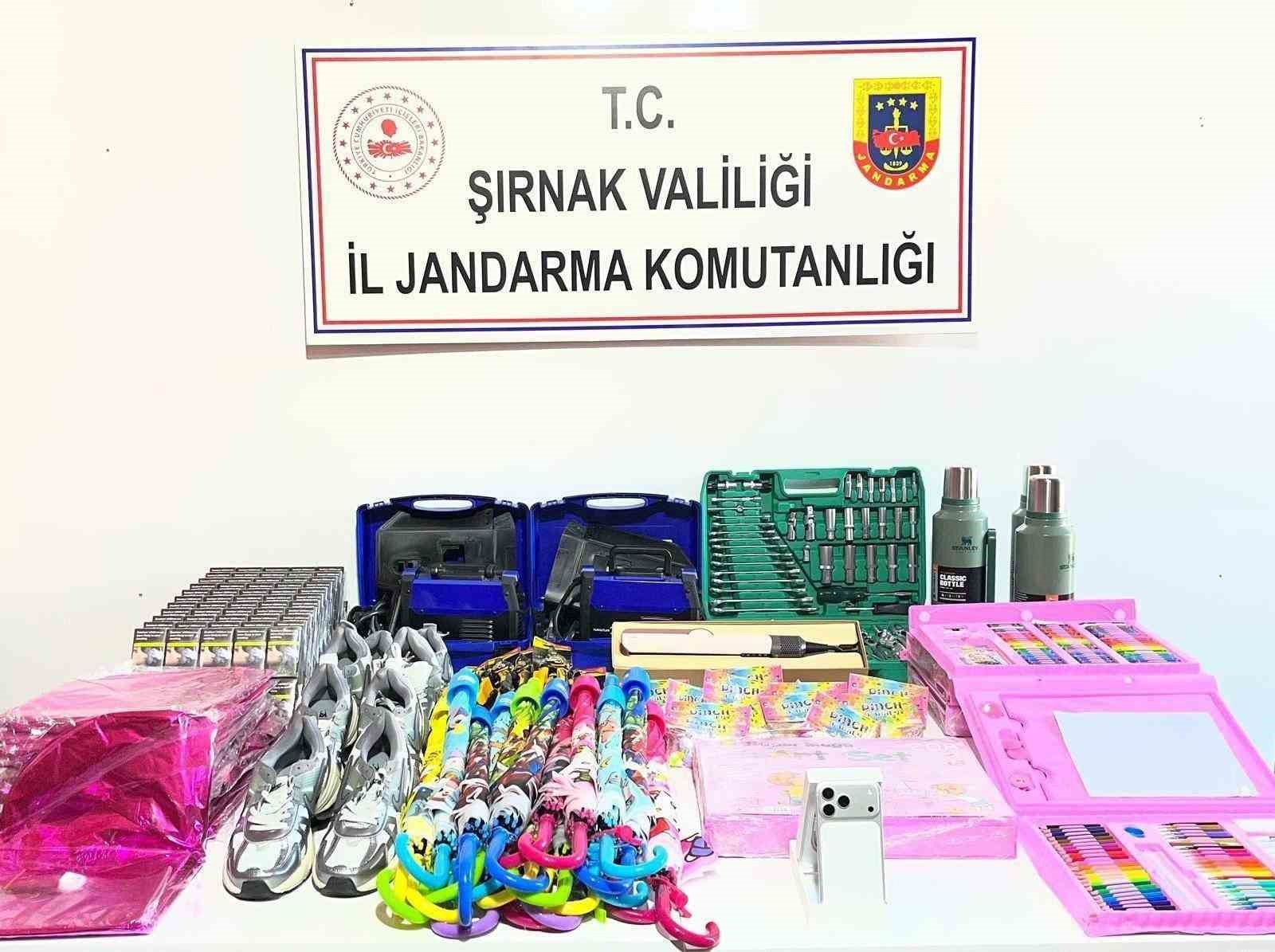 Şırnak’ta jandarma ekipleri 21 milyonluk kaçak ürün ele geçirdi
Şırnak’ta jandarma ekipleri 21 milyonluk kaçak ürün ele geçirdi