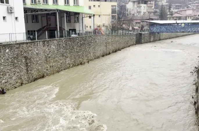 Adana’da kuruyan dereler yağışla coşmaya başladı
