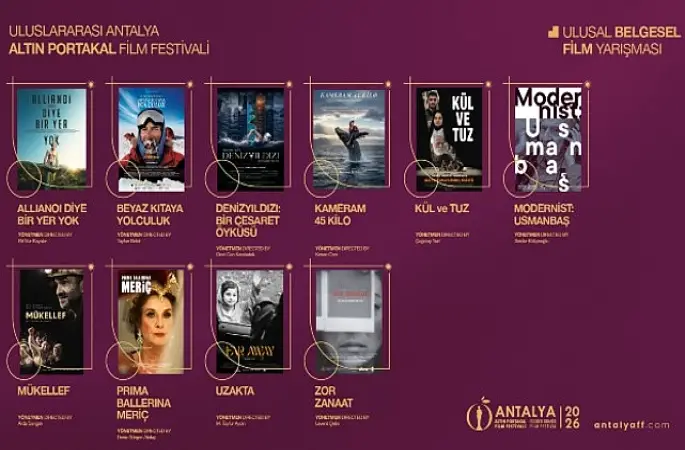 Antalya Altın Portakal Film Festivali'nde Ulusal Belgesel Film Kategorisinde Yarışacak Filmler Açıklandı!