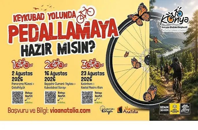 Avrupa Bisiklet Başkenti Konya'da Bisiklet Turları Ağustos Ayında da Devam Edecek