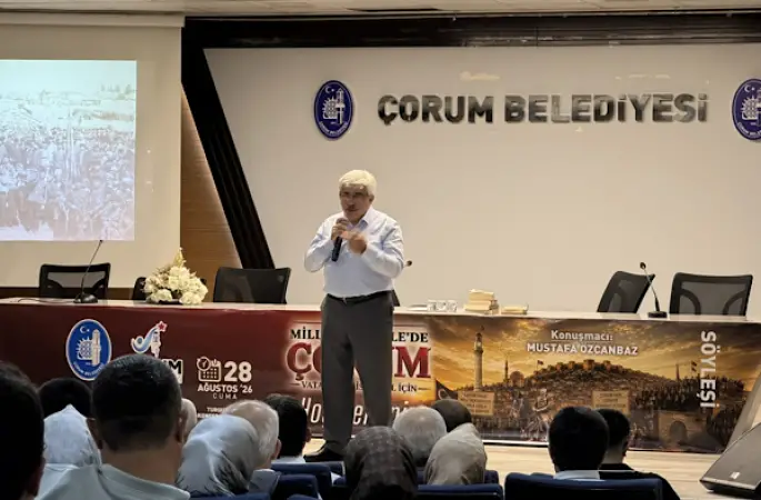 Çorum’da “Milli Mücadele’de Çorum” söyleşisi düzenlendi