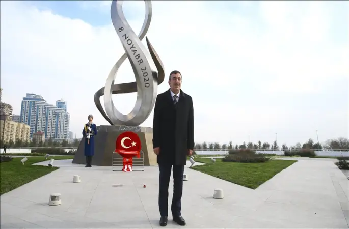 Cumhurbaşkanı Yardımcısı Yılmaz, Azerbaycan'ın başkenti Bakü'de