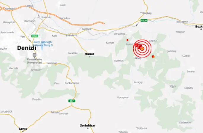 Denizli'de deprem
