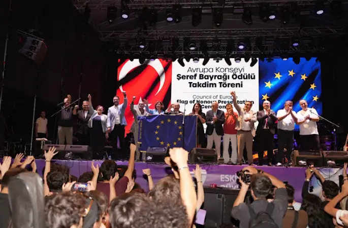 Eskişehir’e Avrupa Konseyi’nden Şeref Bayrağı