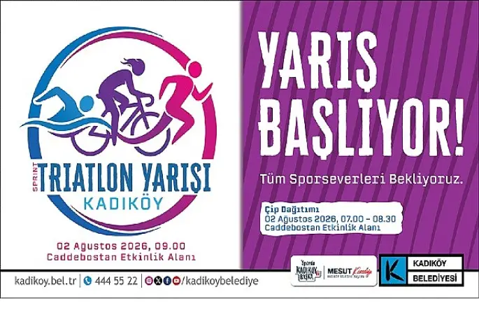 Kadıköy'de Sprint Triatlon İçin Geri Sayım Başladı