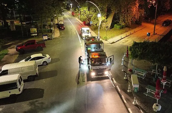 Karamürsel Plaj Yolu Caddesi'ne özel asfalt dokunuşu