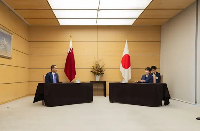 Katar ve Japonya başbakanları Tokyo'da görüştü