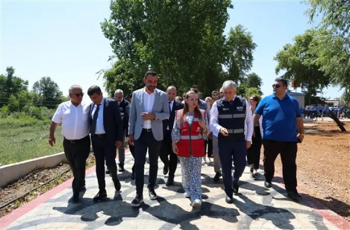 Manavgat'taki altyapı yatırımlarını incelendi