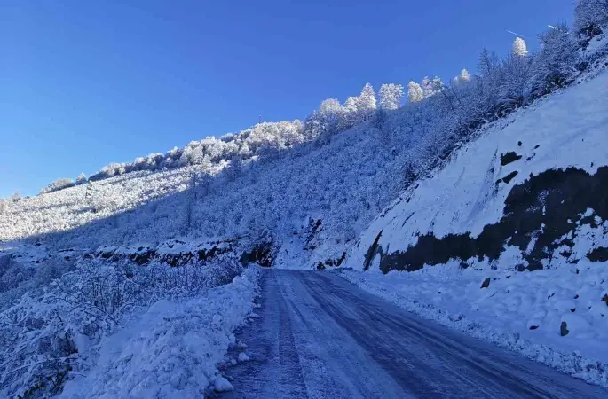 Ordu’nun 13 ilçesinde eğitime kar engeli
