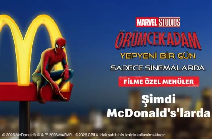 "Örümcek Adam: Yepyeni Bir Gün" efsane kahraman şimdi McDonald's Türkiye'de