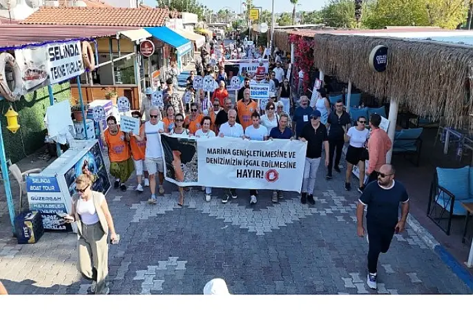 Sığacık'tan güçlü mesaj: “Deniz bizim, Sığacık hepimizin