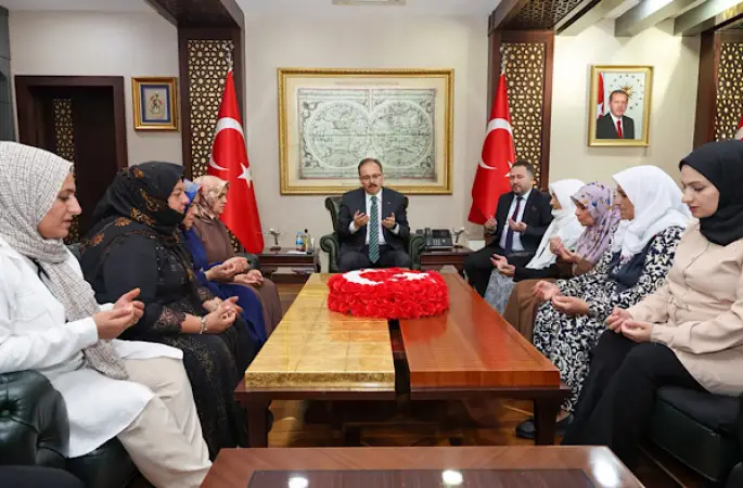 Siirt Valisi Kızılkaya, şehit yakınlarını kabul etti