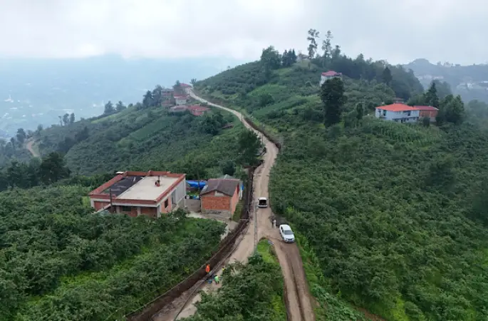  Trabzon’da 11 mahalleyi kapsayan içme suyu projesinde çalışmalar sürüyor