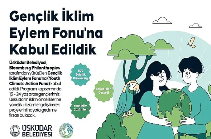 Üsküdar Belediyesi, Bloomberg Philanthropies Gençlik İklim Eylem Fonu'na Kabul Edildi