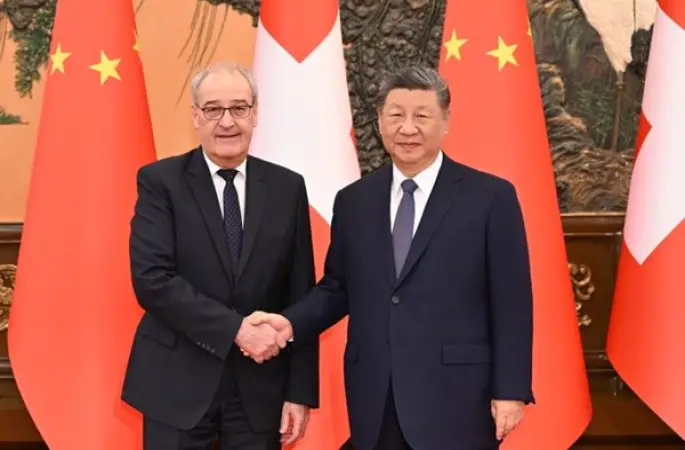 Xi Jinping, İsviçreli mevkidaşı ile görüştü